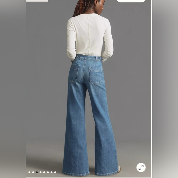 Pilcro Tower Flare Mid Rise Jeans - Picture 3 of 7